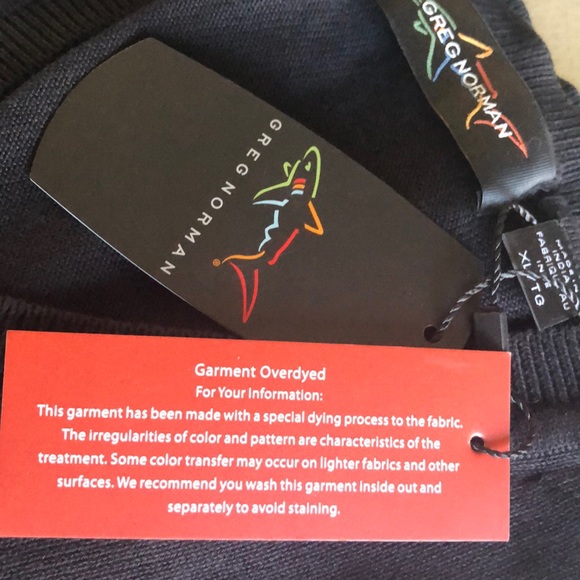 GREG NORMAN NWT v-neck sweater men’s XL/Tall - Picture 6 of 8